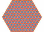 Hexagon Carpet Hexagon Carpet - červenomodrý