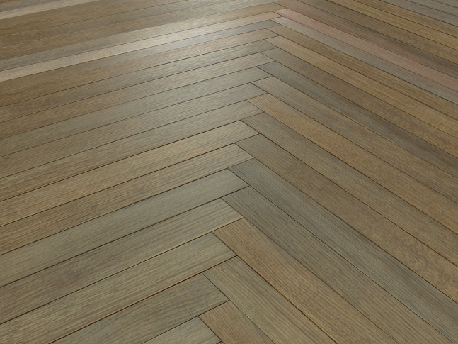 Dřevěná podlaha Herringbone Oak Sky
