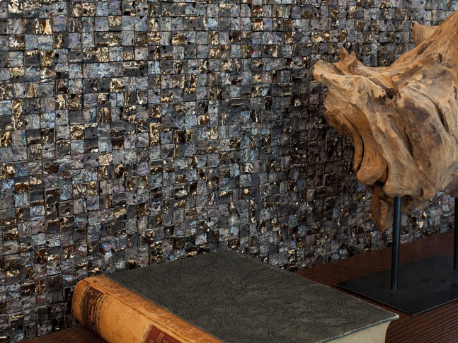 Mosaic - Elite Lava Stone Mix Gold Silver