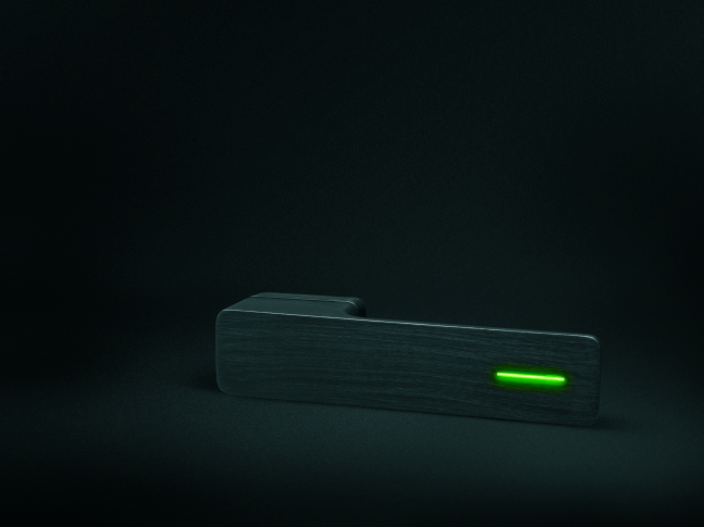 Svítící klika MINIMAL BLACK MATT 20 YEAR LIGHT