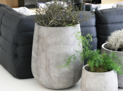 LOOOOX betonový květináč báně vysoká L