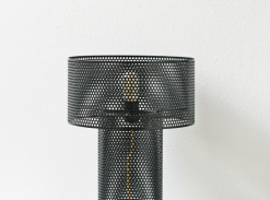 LOOOOX lampa černá perforovaná ocel malá