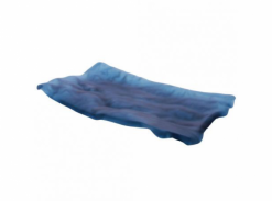 Pordamsa Mar blue glass tray mat 28x15cm