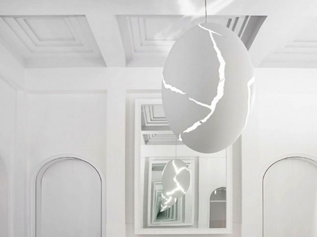 Závěsné svítidlo - Broken Egg 