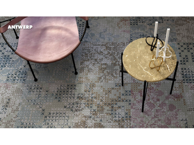 Koberce Freestile - Antwerp Kobercové čtverce s inovativním designem Antwerp od Object Carpet.