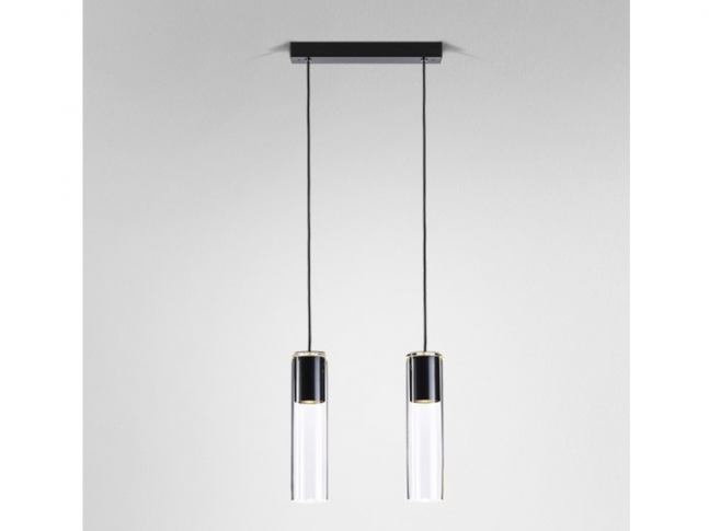 Závěsná lampa Modern Glass Tube 2 GU10 