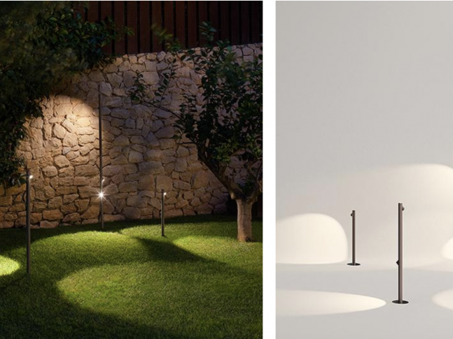 Venkovní stojací lampa Bamboo 