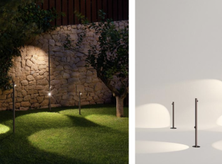 Venkovní stojací lampa Bamboo