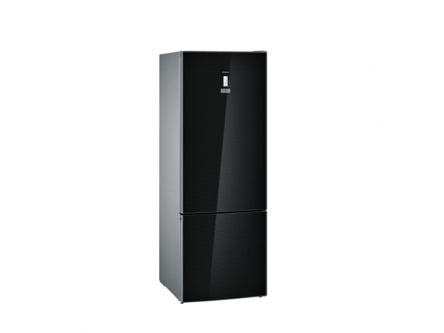 iQ700 Volně stojící chladnička s mrazákem Černá 