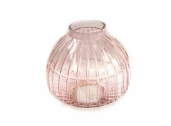 Váza skleněná starorůžová větší