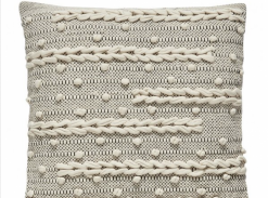 Polštář Hübsch Cushion černobílý