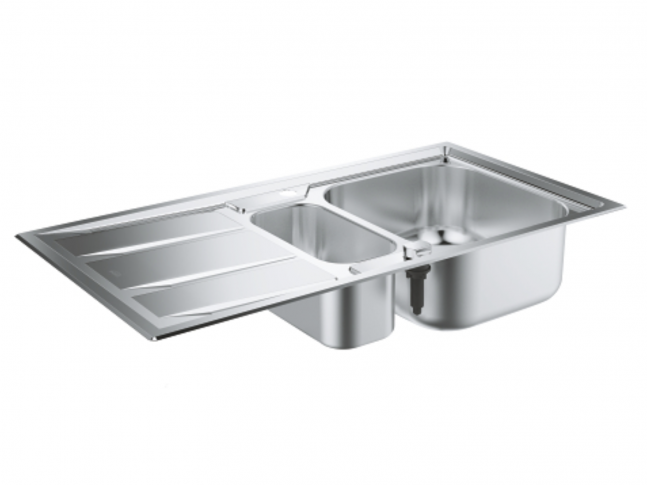 K400+ dřez z nerezové oceli a odtokem 