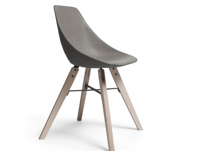 Lyon Beton židle Hauteville Plywood 