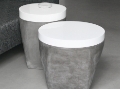 LOOOOX betonový stolek s bílým víkem