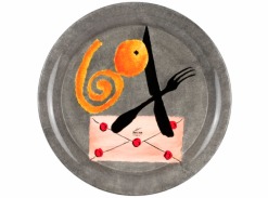 Fornasetti Tray ø40 Oggetti con Arancia