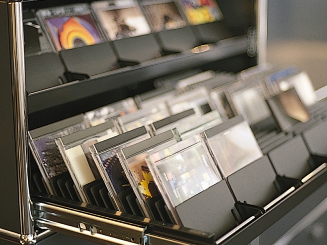 USM Haller pořadač do výsuvu cd/dvd