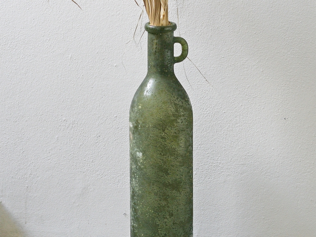 LOOOOX váza zelené matné sklo s uchy L VZ_0170_TI