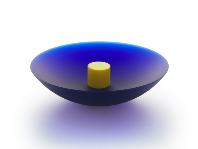 Mísa modrá se žlutým válcem _W0B1747